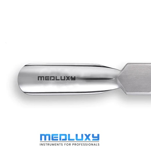 Medluxy Pro - Bokkenpootje - Dubbelzijdig - RVS - 14 cm - Nagelriemduwer